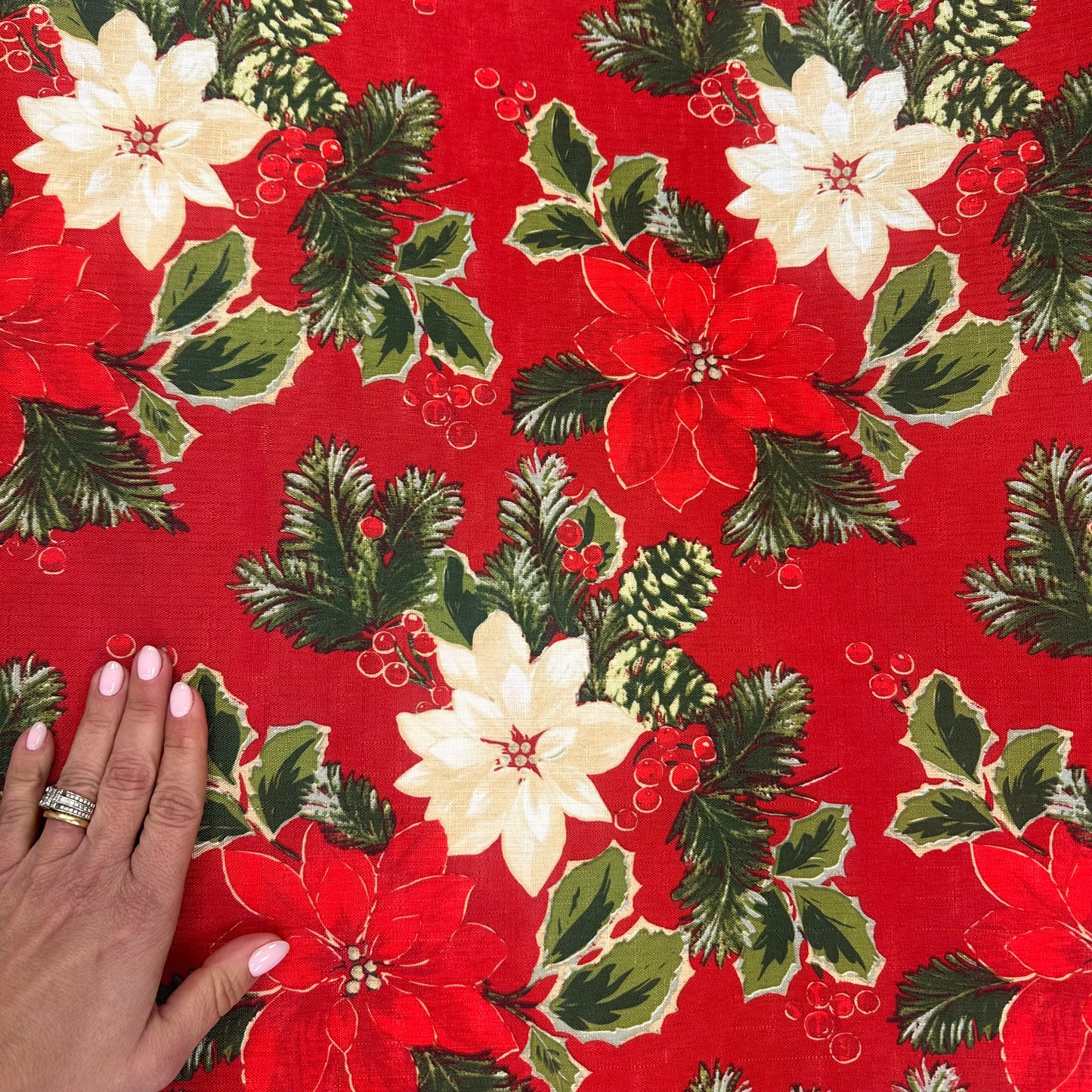 Linette Repelente al Agua Navidad Rojo